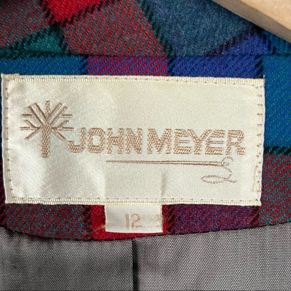 VINTAGE Checkered Wool Blazer - Picture 10 of 12